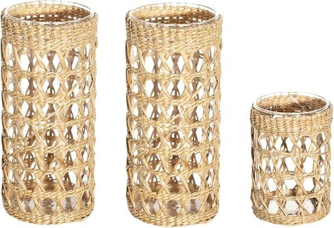 حامل شموع Ling's Moment Wicker لديكور المنزل وديكورات طاولات الزفاف in Kuwait