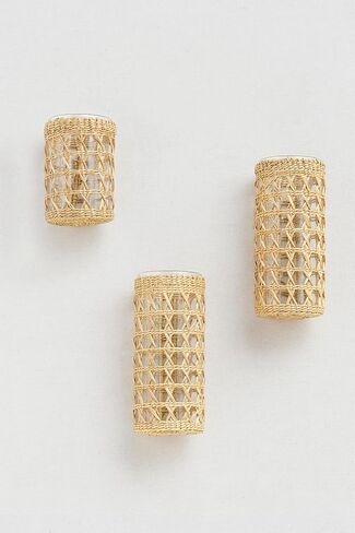 حامل شموع Ling's Moment Wicker لديكور المنزل وديكورات طاولات الزفاف in Kuwait