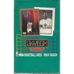 Skybox 1990-91 بطاقات كرة السلة سلسلة 2 صندوق