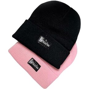 Beanie, Beanie for Women and Men, Classic Stretchy Fleece Winter Skull Cap, Soft and Comfy Wool Knitted Beanie Black