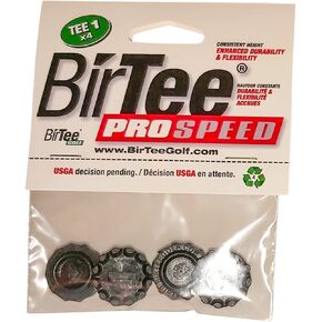 Pro Golf Tees - Size #1 (1/4") Individual Size Pack - 4 Tees Per Pack. Winter/Mat/Simulator Tees (Black)