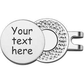 OXYEFEI Golf Ball Marker, Personalized Golf Hat Clip, Golf Stuff for Men Gift, Gift to Husband on Anniversaries, Valentine's Day, Fathers Day Golf Gifts