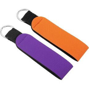PATIKIL Floating Neoprene Keychain Waterproof Buoyant Key Ring Sublimation Float Keychain for Outdoor Water Sports