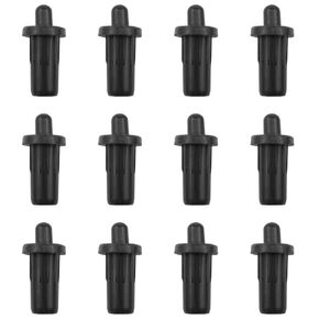 Cabinet Door Repair Pins Damper Replacement Plastic Shutter Spring Cabinet Door Spring Furniture Fittings Door Spring Latch Black 12PCS