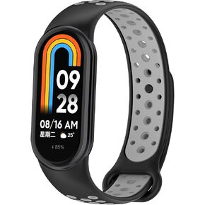 MOTONG Compatible with Xiaomi Mi Band 8 Replacement Band - Silicone Replacement Wrist Band Strap Compatible with Xiaomi Mi Band 8, Silicone Pins