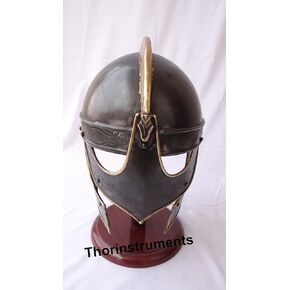 Armour VALSGARDE Helmet Collectible Ancient Black Finish Replica Helmet W/Stand Rustic Vintage Home Decor Gifts