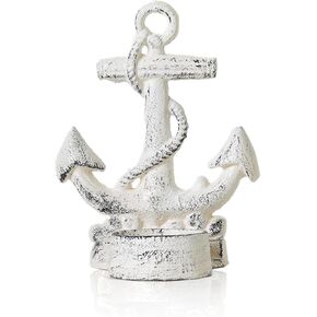 Metal Anchor Tealight Holder Nautical Décor (Green)