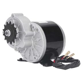 Brushed Speed Reduction Motor,24V 500W Gear Reduction Electric Motor with 13 Tooth Sprocket for Electric Bike