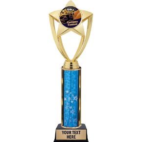 Crown Awards Halloween Trophies, 11" Gold Star Costume Contest Trophy with Engraving Included Prime