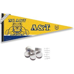 North Carolina A&T Aggies Pennant Flag and Wall Tack Mount Pads