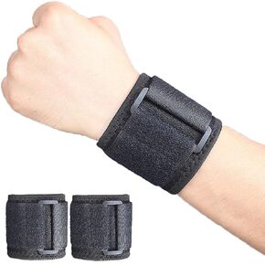 2 PCS Wrist Brace for Carpel Tunnel,Comfortable Wrist Band Provide Extra Wrist Support Help Sprained Sore,Arthritis,Tunnel Syndrome,Ganglion Cyst,Relief Wrist Compressio (Black)