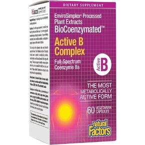 Natural Factors BioCoenzymated Active B Complex, 60 Capsules