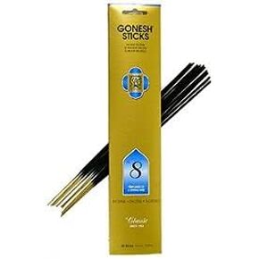 Gonesh Incense Sticks, Classic No. 8 Perfumes of Spring Mist, Set of 5, 20 Sticks each - Total 100 Sticks