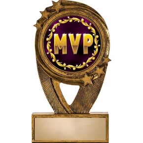 Crown Awards Gold MVP Trophies, 5" H Resin MVP Trophy, Engraving Included Prime