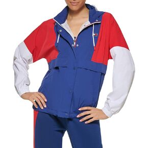 Tommy Hilfiger Women's Water Resistant Color Blocking Performance Zip Hoodie