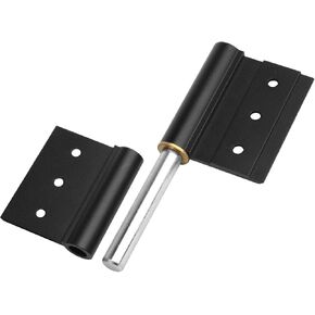 6 Pack 5 inch Lift Off Hinges, Aluminum Alloy Black Flag Hinges Detachable Door Hinge for Aluminum Frame Door, 5x3-5/8 inches, 2.6mm Thickness, Load 66lb/Pair