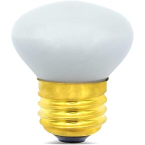 25 Watt R14 Small Reflector Light Bulbs - 120/130 Volt E26 Short Neck Base Replacement Frosted Incandescent Lava Lamp Flood Light Bulbs - 2500K China Cabinet Light Bulbs - 4 Pack