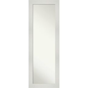 Amanti Art Door Wall Mirror, Full Length Mirror (53.5 x 19.5 in.), Cabinet White Full Body Mirror and On The Door Mirror Full Length Mirror for Bedroom or Living Room Decor, frameColors Mirror,
