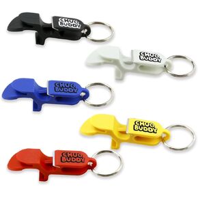 5-pack Hard Plastic Shotgun Tool Can Opener Keychain - Shotgun Tool - Shot Gun Tool 4in1 tool - parties tailgating gift (Multicolor)