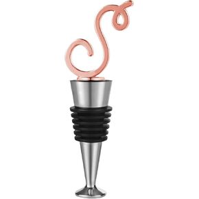 Wine and Beverage Bottle Stopper,Funny Deer Decoratice wine stopper with Shiny Gold Finish, Reusable Food-Grade Zinc Alloy, Silicone wine stopper with Gift Box