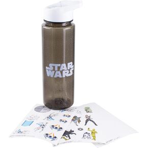 Paladone Star Wars Stickers Water Bottle, One Size, Multicolor