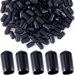 OIIKI 150 PCS Spout Covers, Rubber Dust Cap, Liquor Bottle Covers, Black Pour Spouts Covers for Olive Oil Liquor Bottles