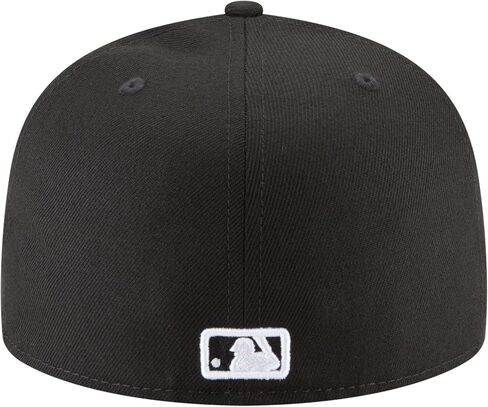 New Era 59Fifty Hat MLB Basic Atlanta Braves Black/White Fitted Baseball Cap (7 1/2) in Saudi Arabia