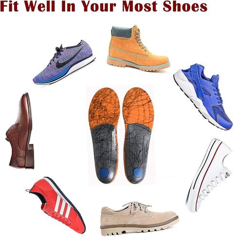 Orthotics Insoles/Inserts/Pads with Arch Supports for Flat Feet,Plantar Fasciitis,Feet Pain,Pronation,Heel Pain for Men and Women Shoes in Saudi Arabia