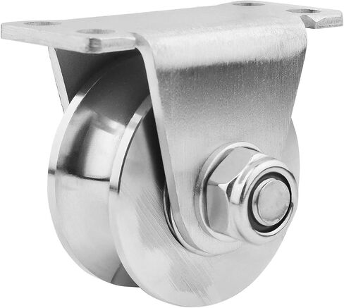 1 Piece Groove Wheel Pulley 304 Stainless Steel Pulley Block Super Silent Detachable Duplex Bearing for DIY Gym Equipment, Sliding Gate with Mounting Screws and Expansion Pipes U Type in Saudi Arabia
