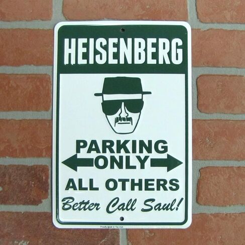 TG,LLC Treasure Gurus Breaking Bad Heisenberg No Parking 8x12 Metal Sign Man Cave Garage Home Wall Decor in Saudi Arabia