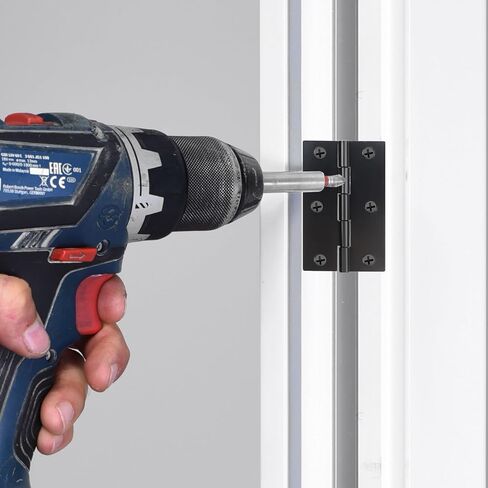 4 قطع مفصلات أبواب مقاس 3 بوصات، مفصلات نافذة سوداء، أثاث منزلي، مفصلات أبواب من الفولاذ المقاوم للصدأ، مفصلات داخلية وخارجية مع براغي in Kuwait