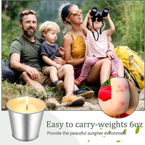 MTLEE 32 Pcs Citronella Candles Outdoor Indoor 2.2 oz Natural Scented Citronella Candles Citronella Bucket Lemongrass Soy Wax Jar Candles for Outside Patio Yard Balcony Porch Camping BBQ Backyard in Saudi Arabia