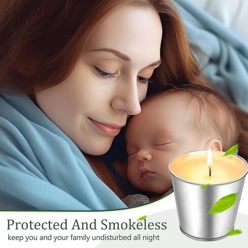 MTLEE 32 Pcs Citronella Candles Outdoor Indoor 2.2 oz Natural Scented Citronella Candles Citronella Bucket Lemongrass Soy Wax Jar Candles for Outside Patio Yard Balcony Porch Camping BBQ Backyard in Saudi Arabia