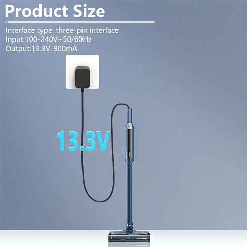 شاحن فراغ لسمك القرش WS620 WS630 WS631 محول طاقة التيار المتردد لـ WS632BLBRN WS632GDBRN WS632GNBRN WS632PKBRN WS632PLBRN WS632RGBRN WANDVAC نظام سلك شاحن مكنسة لاسلكي خفيف الوزن للغاية in Kuwait