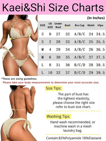 Kaei&Shi Bathing Suit for Women 2 Piece Bikini,Chain Triangle Bikini Sets,High Cut Cheeky Sexy Two Piece Beach Swimsuit in Saudi Arabia
