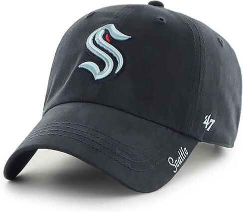 '47 Seattle Kraken Hat Women Miata Clean Up قبعة قابلة للتعديل، أزرق داكن، مقاس واحد in Saudi Arabia
