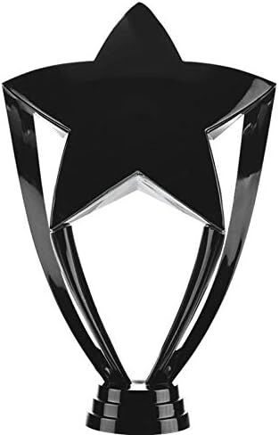 Crown Awards Black Star Trophies with Custom Engraving, 7.25" Personalized Black Star Trophy On Deluxe Round Base Prime in Kuwait
