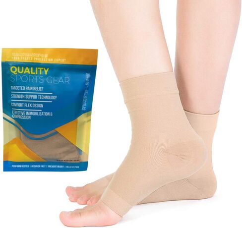 SPOTBRACE Medical Compression Breathable Ankle Support Men Women, Elastic Thin Ankle Brace, Pain Relief Ankle Sleeve for Unisex Ankle Swelling, Achilles Tendonitis, Plantar Fasciitis and Sprained in Saudi Arabia