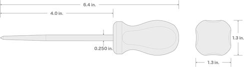 TEKTON Scratch and Punch Awl with Hard Handle | PNH21106 | Made in USA in Saudi Arabia