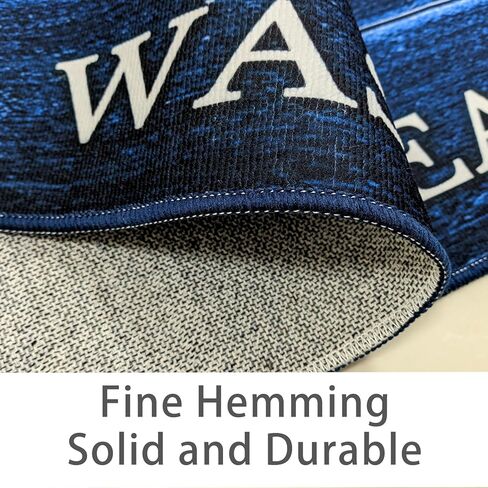 غرفة الغسيل البساط حصيرة 2X6Ft طويلة مزرعة الغسيل حصيرة للأرضية خمر المطبخ حصيرة نونسليب قابل للغسل عداء البساط حوض الغسيل حصيرة Mudroom حصيرة للداخلية في الهواء الطلق ديكور المنزل، الأزرق in Kuwait