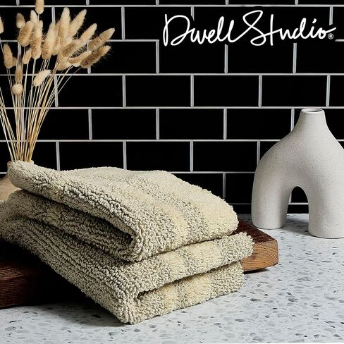 DwellStudio Non-Slip Back Cotton Bath Rugs: Luxurious Comfort and Anti-Slip Protection in Grey - 2pc Set in Saudi Arabia