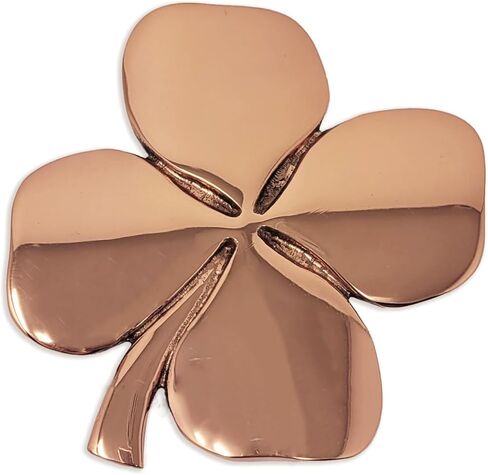 حصريًا معلقًا على الحائط من النحاس الأيرلندي شامروك المصقول | ديكور منزلي من النيكل الساتان أيرلندا سلتيك 4.5 بوصة × 4.5 بوصة (نحاس، 4.5 بوصة × 4.5 بوصة) in Kuwait