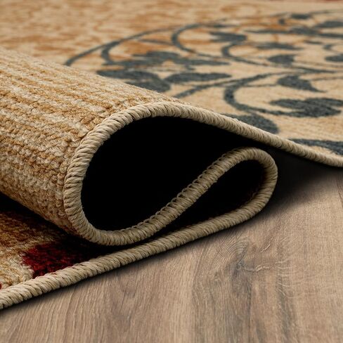 سجادة Mohawk Home Soho Medallones Garden Ornamental Runner Area مقاس 1'8"x5'، بيج in Saudi Arabia