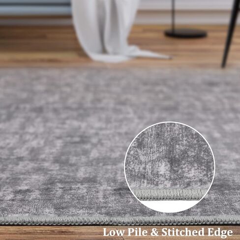 Runner Rug 2x6 Grey Rug Solid Washable Rugs Runners for Hallways Non Slip Kitchen Mat with Rubber Backing Indoor Mats for Front Door Entry Bedroom Laundry Living Room in Kuwait