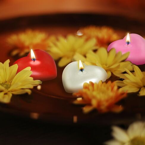 24 قطعة من الشموع العائمة البيضاء، أقراص شمع غير معطرة بدون قطرات، شموع عائمة، أقراص عائمة صغيرة للقطع المركزية، والمزهريات الأسطوانية، وحفلات الزفاف، والحفلات، وديكور المنزل in Kuwait