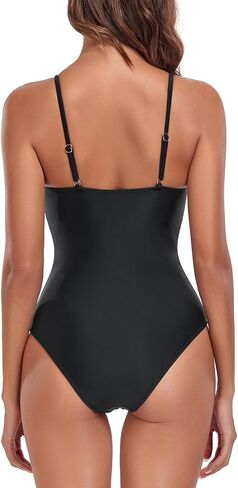 Bikinis Swimsuit Set for Women's One Piece Deep V Neck Cutout Swimsuit in Saudi Arabia