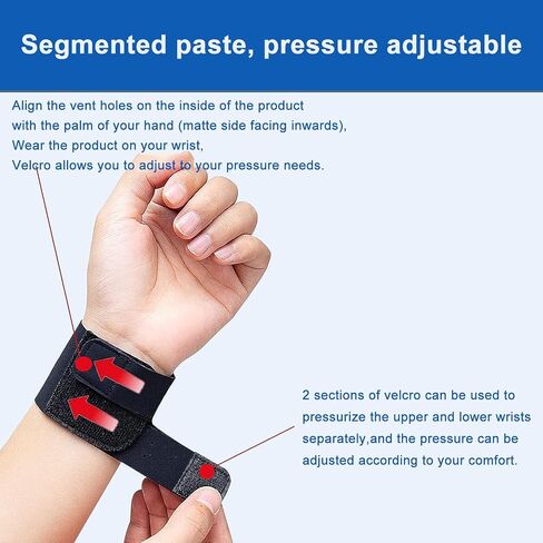 TFCC Wrist Brace Ulnar Wrist Brace with Compression Rring Pad for TFCC Tear, Repetitive Wrist Use Injury,Carpal Tunnel Pain & Tendonitis Relief,Fits Both Wrists (M(6.5"-7.9")) in Saudi Arabia