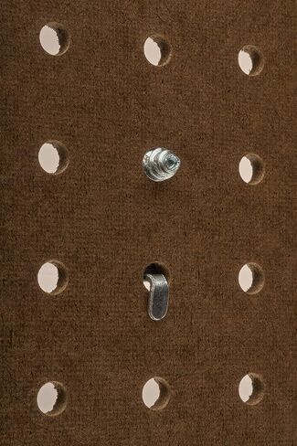 DuraHook fixtures Double Ring Polypropylene Pegboard Hook, Pack of 10, Silver in Saudi Arabia