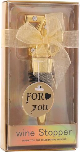 24-Pack 15 Wine Bottle Stopper for 15th Birthday Party Favors, Quinceañera Party Favors - 15 years old Wedding Anniversary Souvenirs or Decorations, Gift for Guests in Saudi Arabia