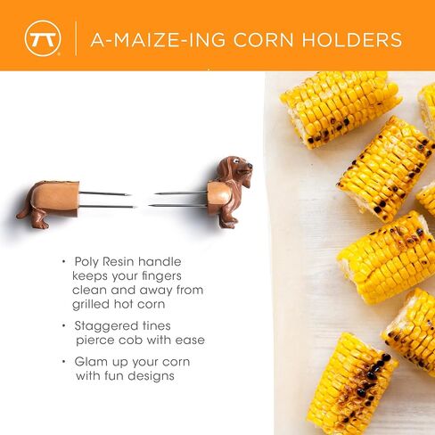 Outset Corn Holders, Dachshund Design, Set of 8 in Saudi Arabia